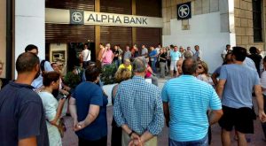 Corrida bancária na Grécia